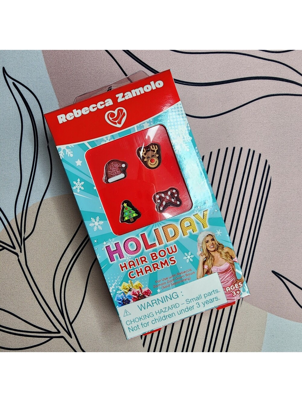 Rebecca Zamolo Holiday Hair Bow Charms - Santa Hat, Reindeer, Tree, Candy Canes